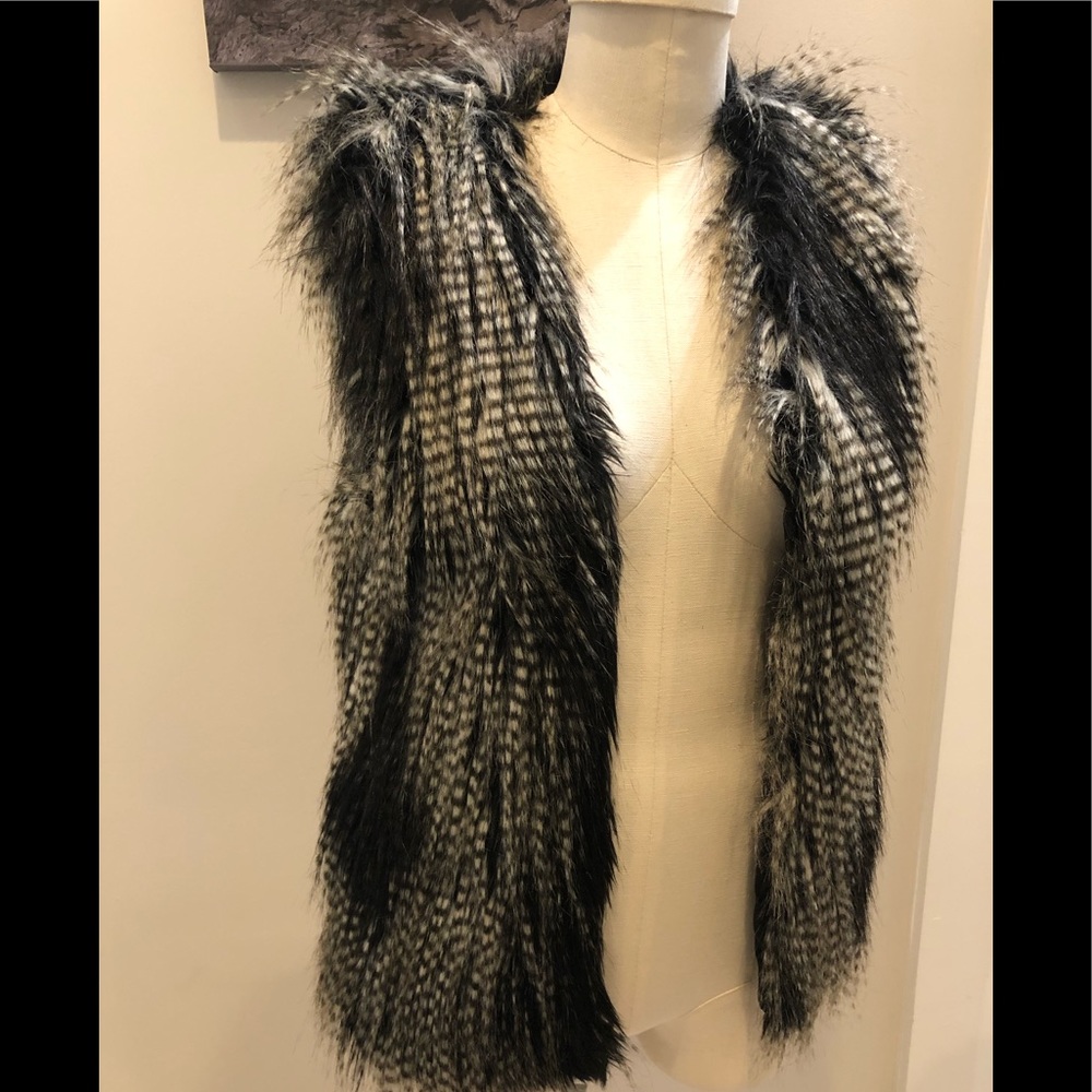 Faux fur vest